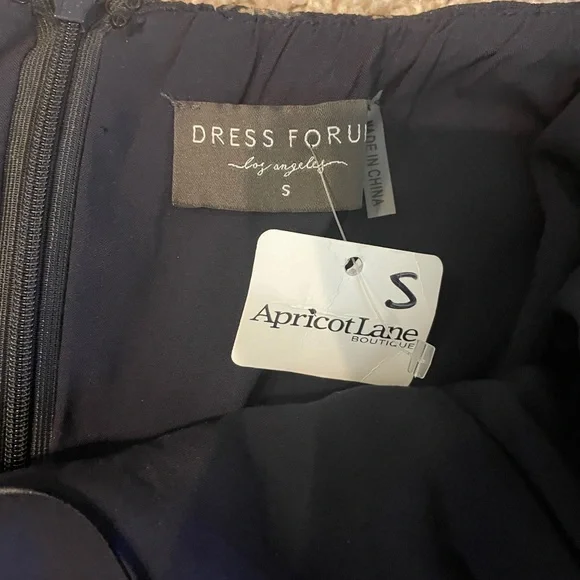 Strapless navy/Floral dress. *New with Tags* - Picture 2 of 3